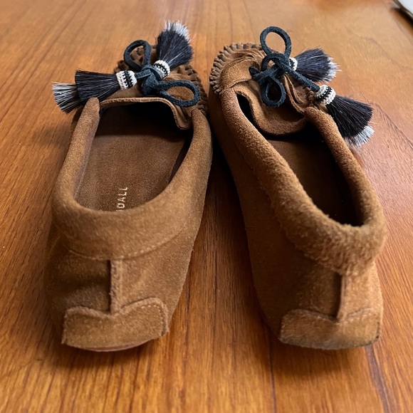 HALF PRICE SALE - Loeffler Randall Suede Tassel Accent Moccasins - Picture 3 of 9